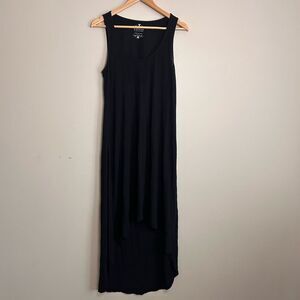 Anthropologie Velvet by Graham & Spencer Black Tank Cutout Dress Size Medium